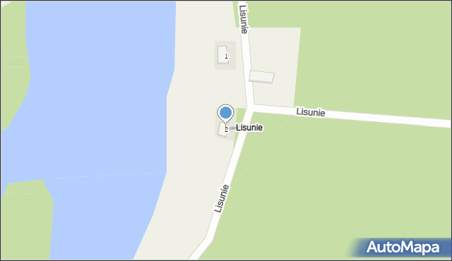 Lisunie, Lisunie, 2, mapa Lisunie