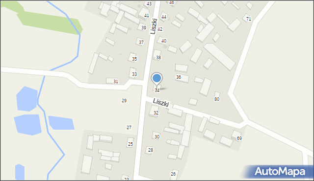 Liszki, Liszki, 34, mapa Liszki