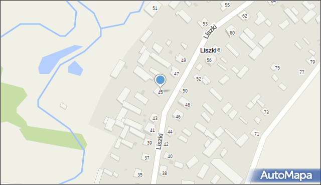 Liszki, Liszki, 45, mapa Liszki