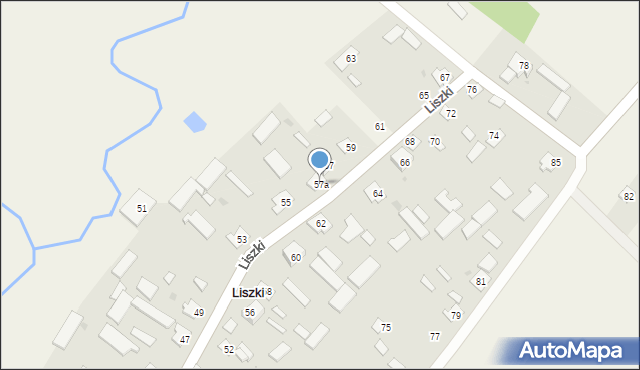 Liszki, Liszki, 57a, mapa Liszki