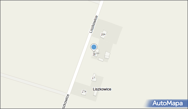 Liszkowice, Liszkowice, 18, mapa Liszkowice