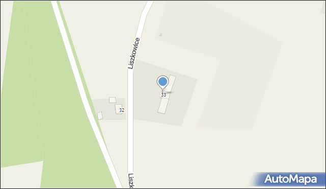Liszkowice, Liszkowice, 33, mapa Liszkowice
