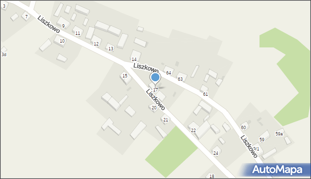 Liszkowo, Liszkowo, 17, mapa Liszkowo