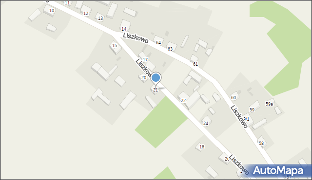 Liszkowo, Liszkowo, 21, mapa Liszkowo