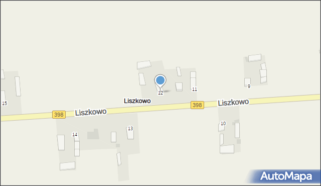 Liszkowo, Liszkowo, 12, mapa Liszkowo