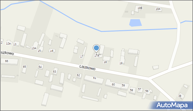 Liszkowo, Liszkowo, 17A, mapa Liszkowo
