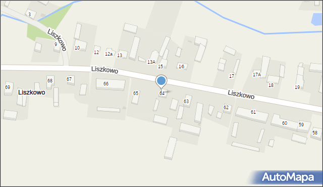 Liszkowo, Liszkowo, 64, mapa Liszkowo