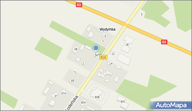 Liszna, Liszna, 2A, mapa Liszna