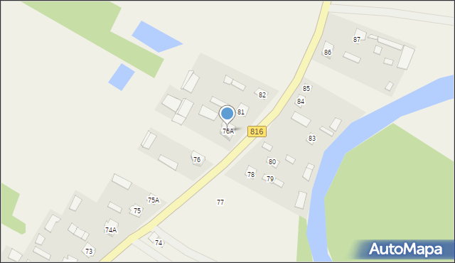 Liszna, Liszna, 76A, mapa Liszna