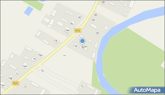 Liszna, Liszna, 79, mapa Liszna