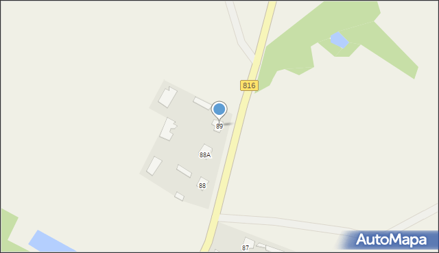 Liszna, Liszna, 89, mapa Liszna