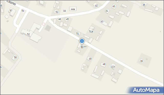 Liszno, Liszno, 50, mapa Liszno