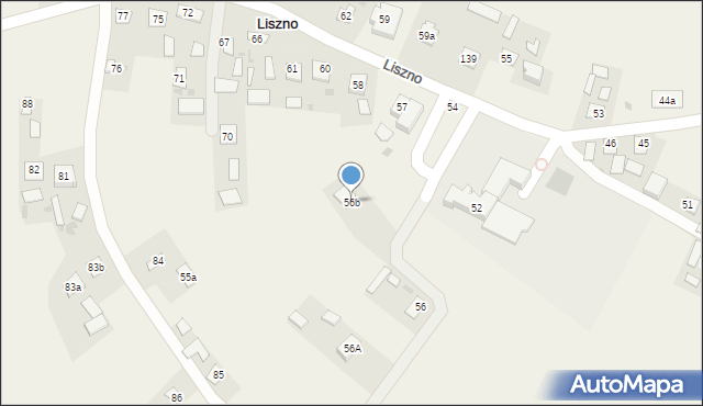 Liszno, Liszno, 56b, mapa Liszno