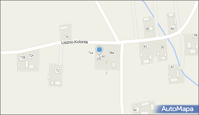 Liszno-Kolonia, Liszno-Kolonia, 69, mapa Liszno-Kolonia