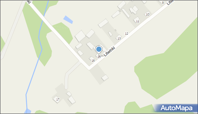 Litwinki, Litwinki, 15, mapa Litwinki