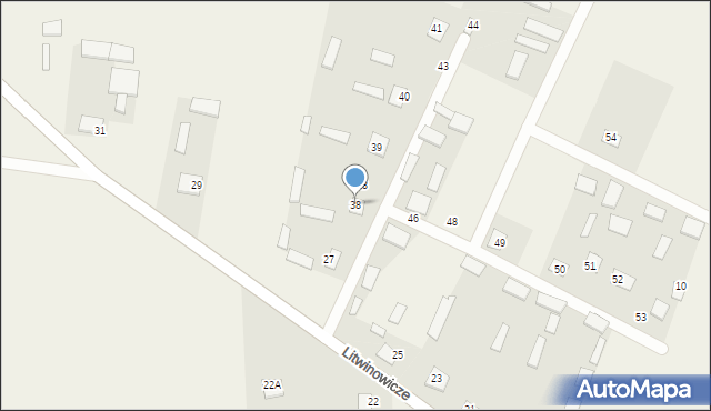 Litwinowicze, Litwinowicze, 38, mapa Litwinowicze