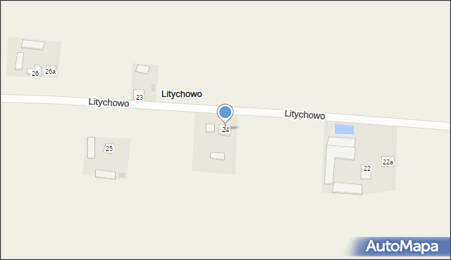 Litychowo, Litychowo, 24, mapa Litychowo