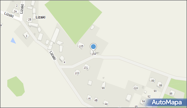 Lizaki, Lizaki, 104, mapa Lizaki
