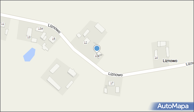 Liznowo, Liznowo, 12a, mapa Liznowo