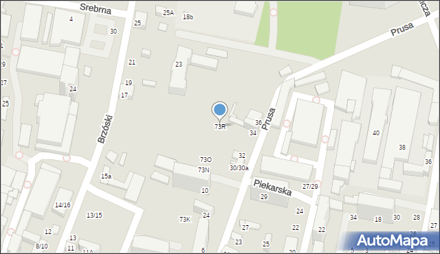 Łódź, Limanowskiego Bolesława, 73R, mapa Łodzi
