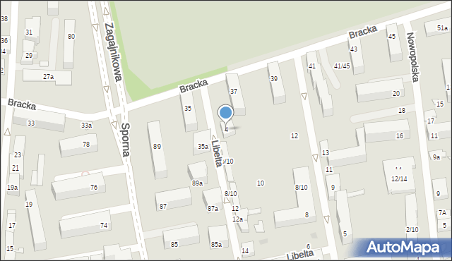 Łódź, Libelta Karola, 4, mapa Łodzi