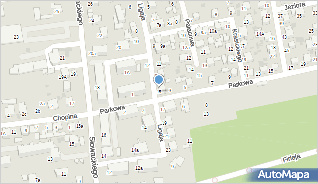 Lubartów, Ligaja Walentego, ks., 15, mapa Lubartów