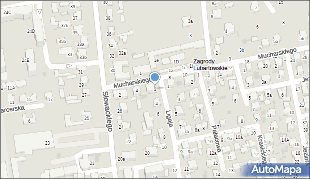 Lubartów, Ligaja Walentego, ks., 2, mapa Lubartów