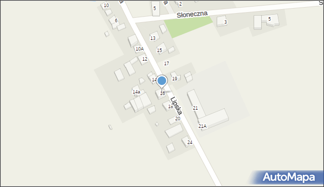 Lubecko, Lipska, 16, mapa Lubecko