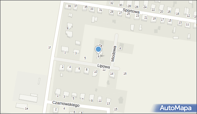 Lubiewo, Lipowa, 7, mapa Lubiewo