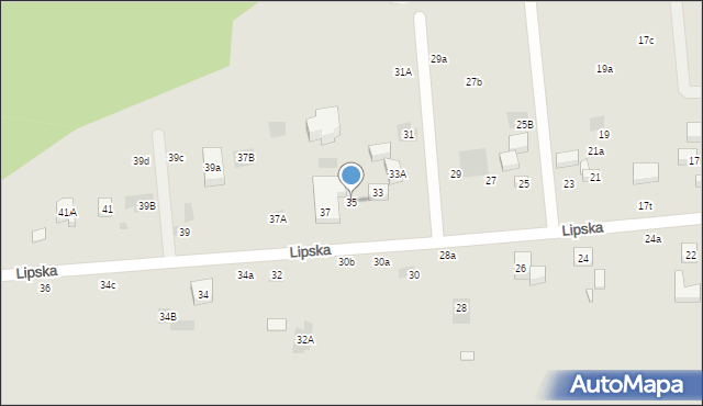 Lublin, Lipska, 35, mapa Lublina