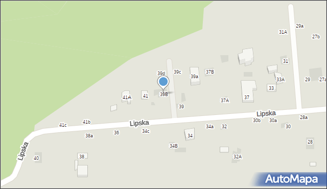 Lublin, Lipska, 39B, mapa Lublina