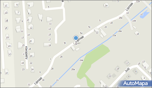 Lublin, Lipniak, 24, mapa Lublina