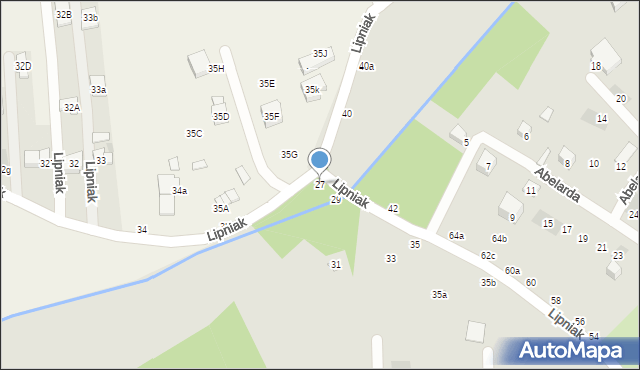 Lublin, Lipniak, 27, mapa Lublina