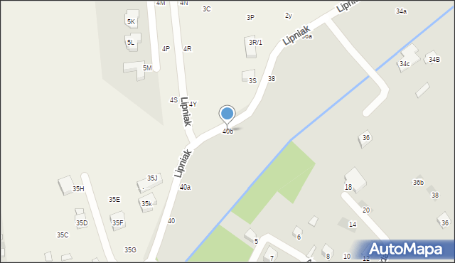 Lublin, Lipniak, 40b, mapa Lublina