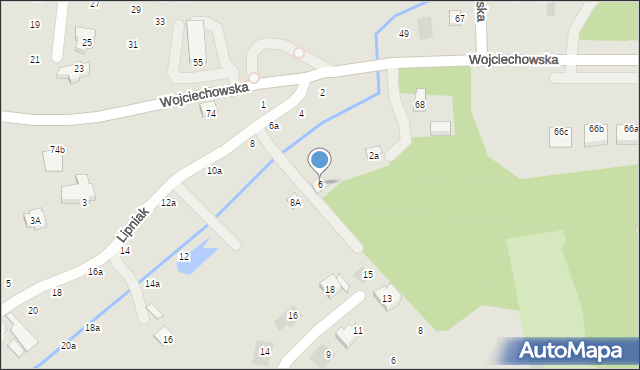 Lublin, Lipniak, 6, mapa Lublina