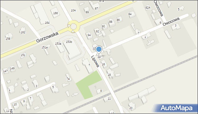 Łupowo, Lipowa, 14, mapa Łupowo