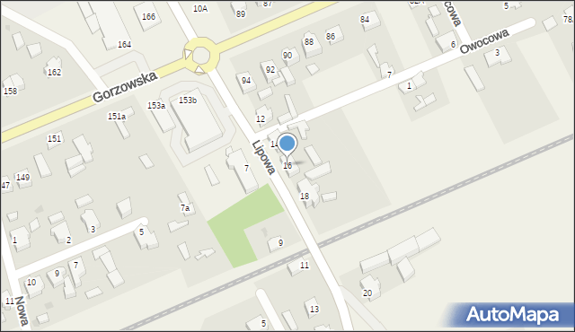 Łupowo, Lipowa, 16, mapa Łupowo