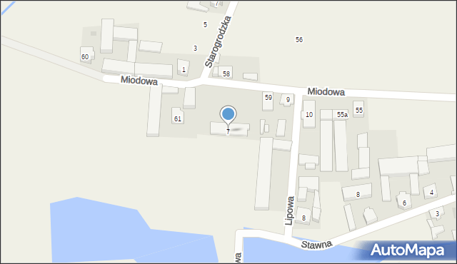 Lutogniew, Lipowa, 7, mapa Lutogniew