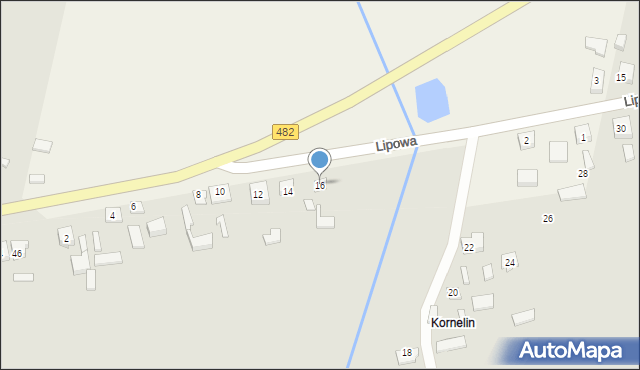 Lututów, Lipowa, 16, mapa Lututów