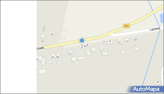 Lututów, Lipowa, 4, mapa Lututów