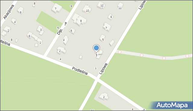 Magdalenka, Lipowa, 3, mapa Magdalenka