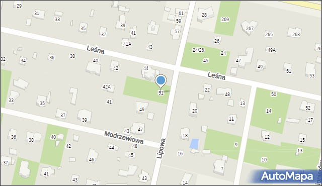 Magdalenka, Lipowa, 51, mapa Magdalenka