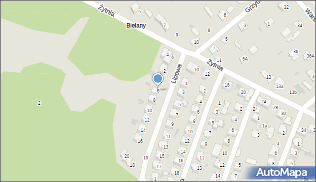 Maków Mazowiecki, Lipowa, 6, mapa Maków Mazowiecki