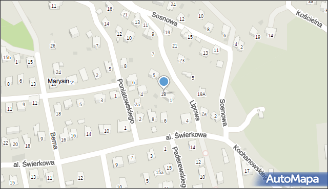 Maków Podhalański, Lipowa, 18, mapa Maków Podhalański