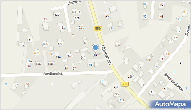 Mańkowo, Lipnowska, 64, mapa Mańkowo