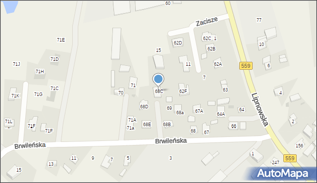 Mańkowo, Lipnowska, 68C, mapa Mańkowo