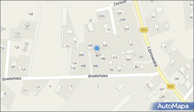 Mańkowo, Lipnowska, 69, mapa Mańkowo