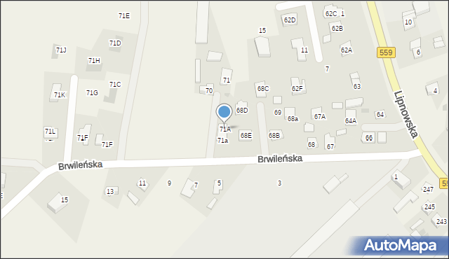 Mańkowo, Lipnowska, 71A, mapa Mańkowo