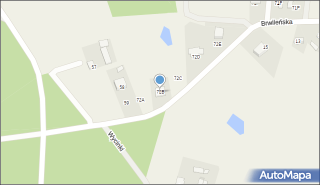Mańkowo, Lipnowska, 72B, mapa Mańkowo