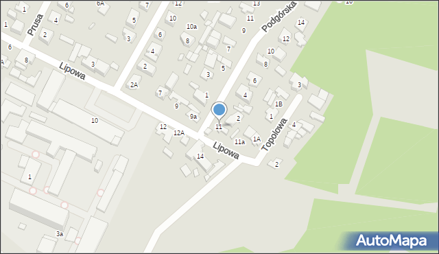 Marki, Lipowa, 11, mapa Marki